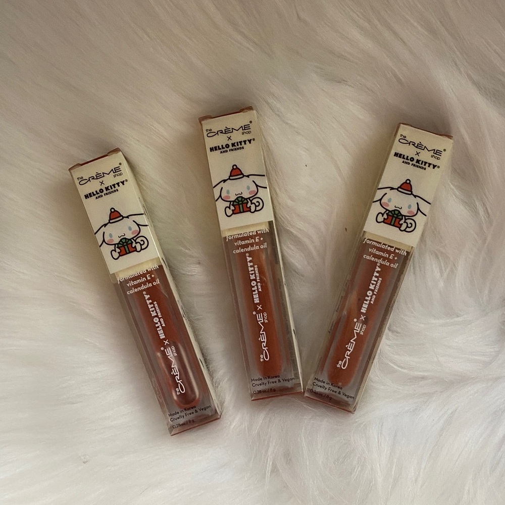 The Creme shop x hello kitty sweet delight velvet lip stain 3 NIB